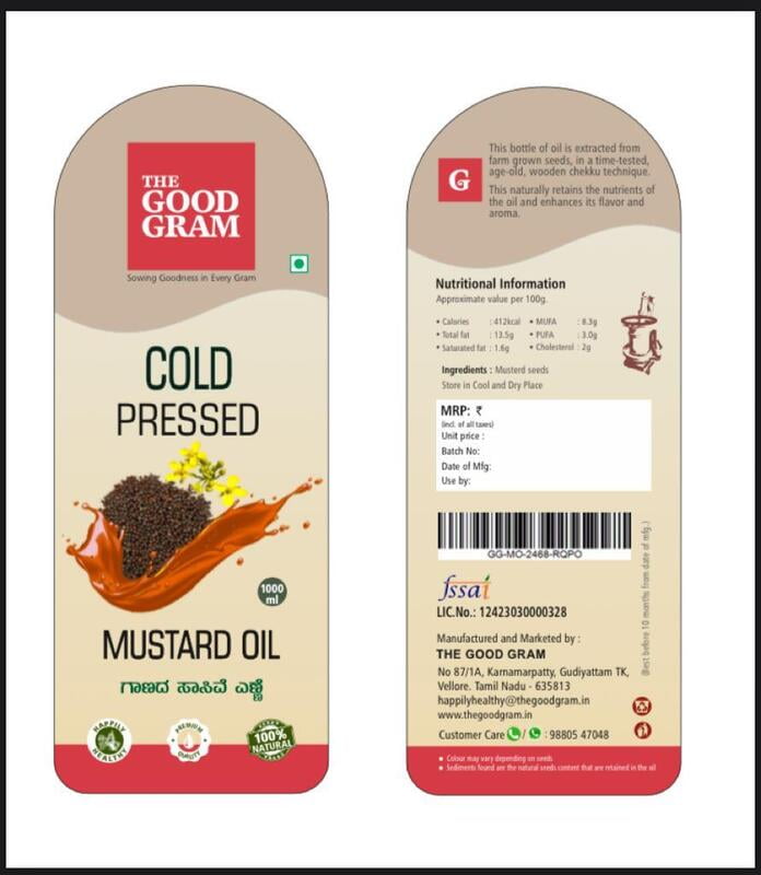 Cold Pressed Mustard Oil (1000 ml)